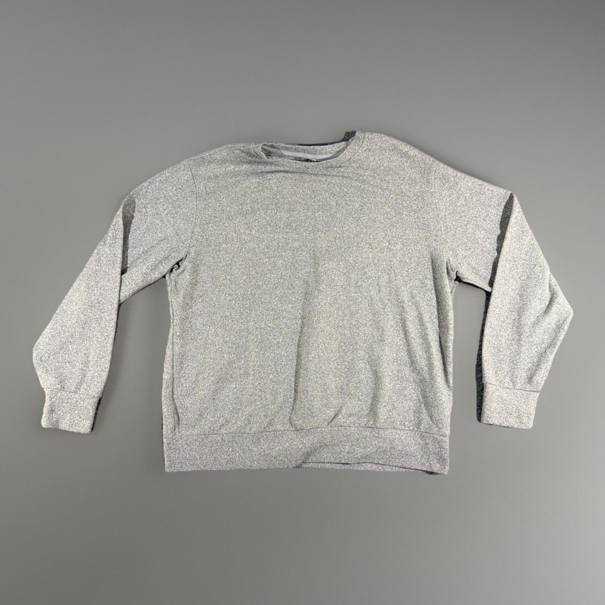 Uniqlo Women's Soft Knitted Fleece Crew Neck Long-Sleeve T-Shirt Gray Size M