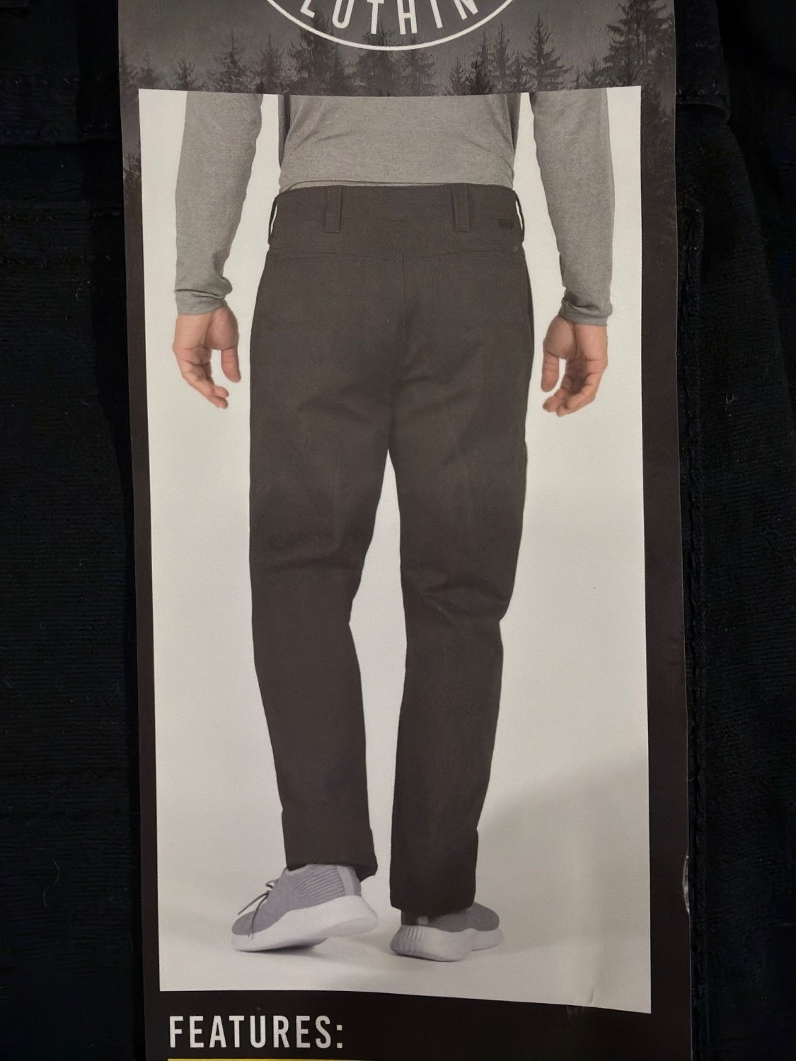 Colorado Clothing Men's Utility Pant 34x32 Black Relaxed Fit Stretch Cotton