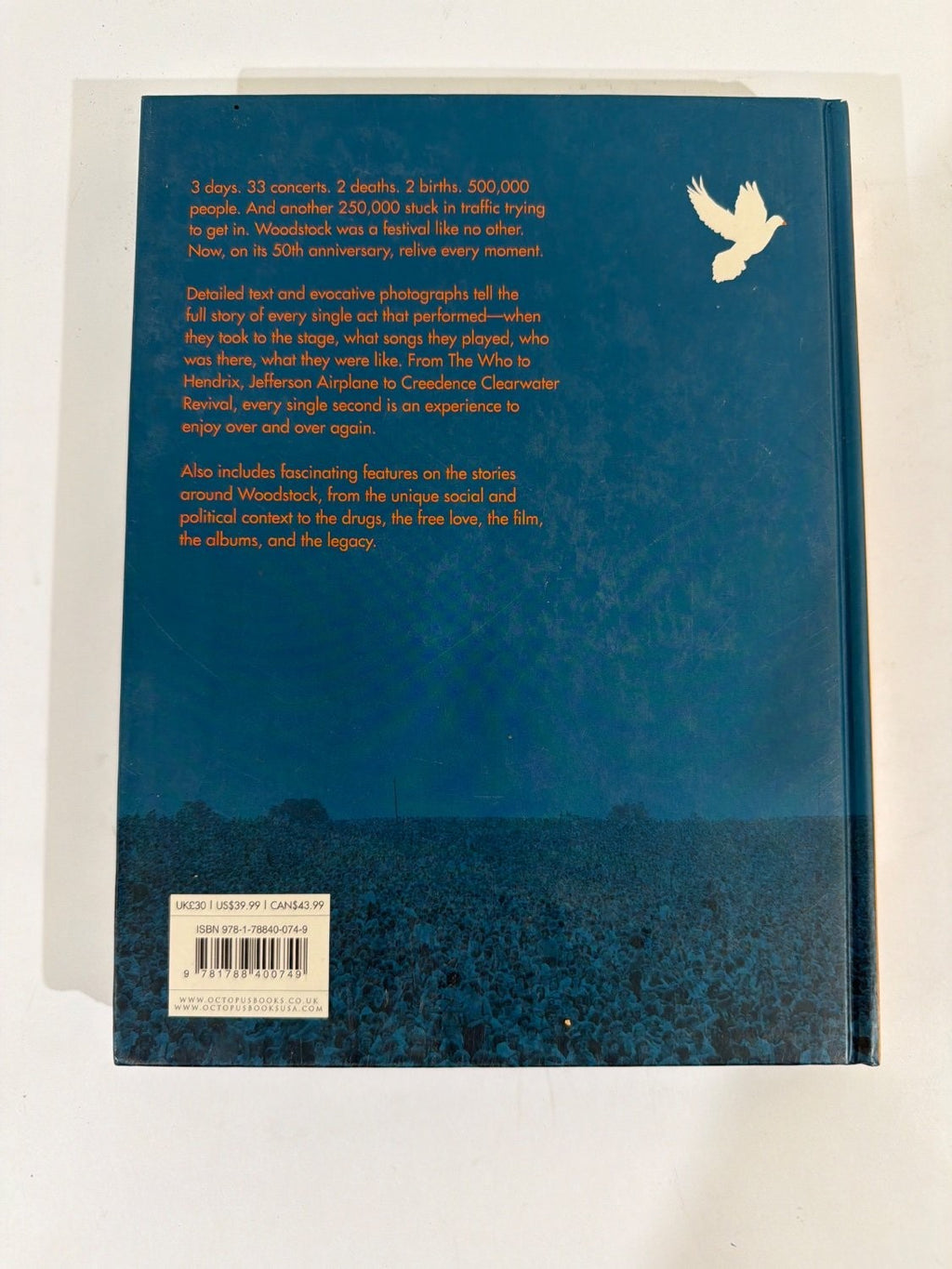Julien Bitoun 50 Years: The Story of Woodstock Live Hardcover 2019