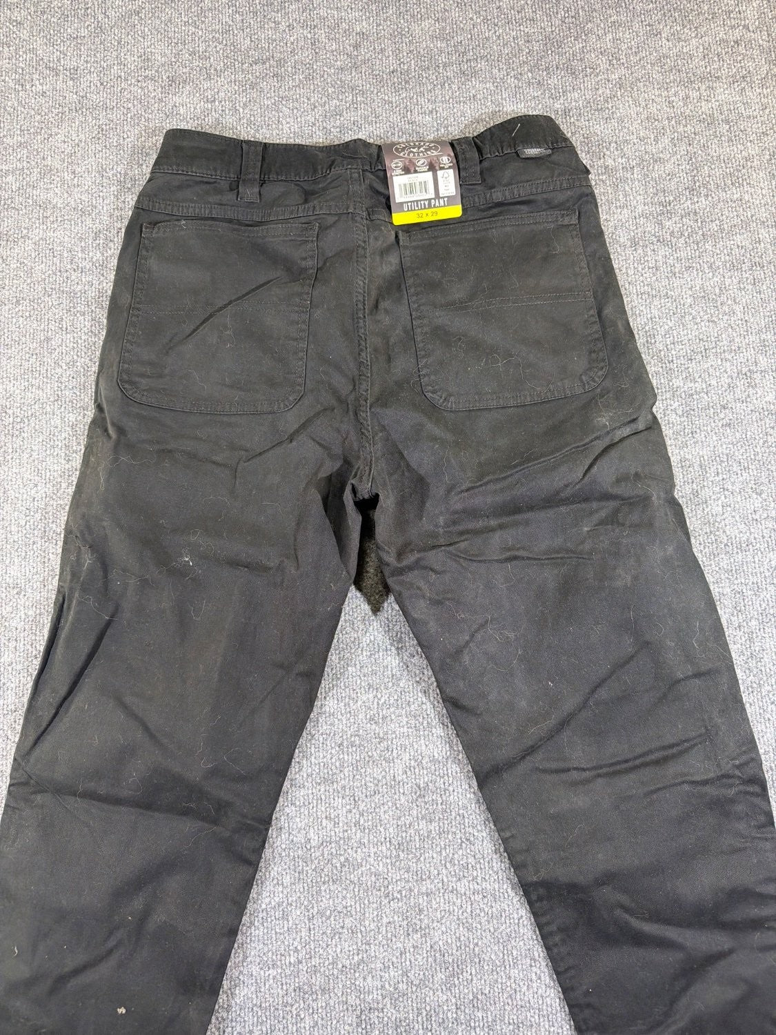 Colorado Clothing Men Utility Pant 32x29 Black Relaxed Fit Stretch 1907258 New