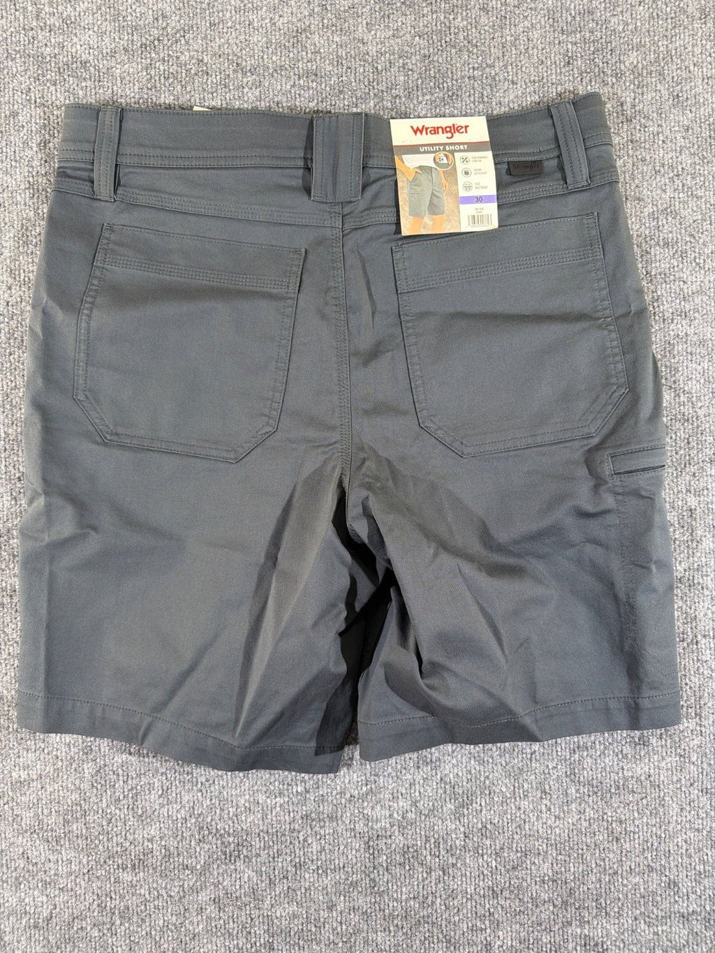 Wrangler ATG All Terrain Gear Men's Cargo Shorts Gray 30 Cotton Canvas 1967460