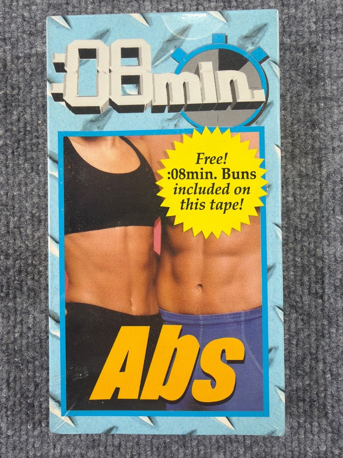 Vintage 8 Minute Abs Jaime Brenkus VHS Workout Tape 1994 Sealed 8 Minute Buns