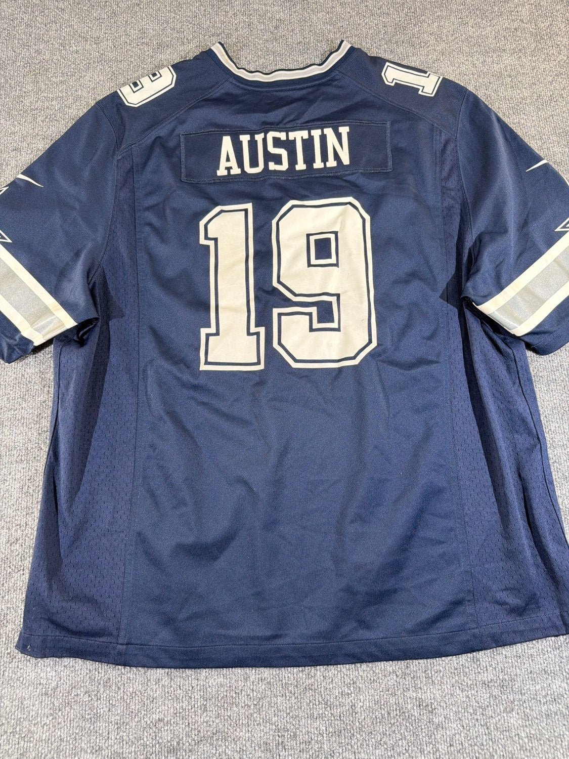Nike Dallas Cowboys Miles Austin 19 NFL Football Jersey Men's XXL Navy Blue