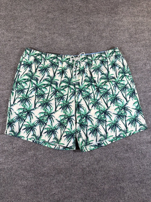Bonobos Men's Swim Trunks 7 Inch Inseam 2XL Blue Palm Tree Tropical BOE25309C0