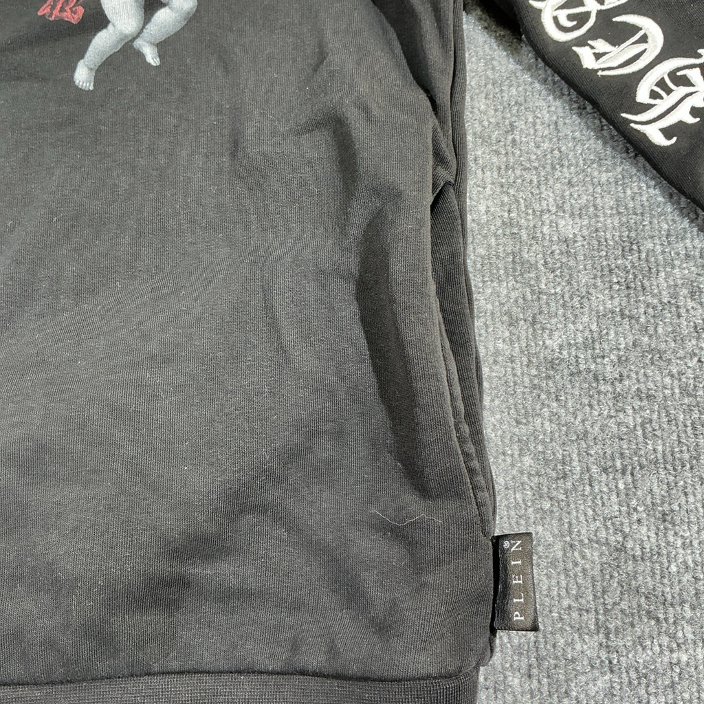 Philipp Plein Sweater hoodie Large Distressed FASHION SIZE M COLLECTIBLE