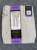 EU 30 Banana Republic Commuter Flex Pant Men 30x30 Tan Athletic Fit Water