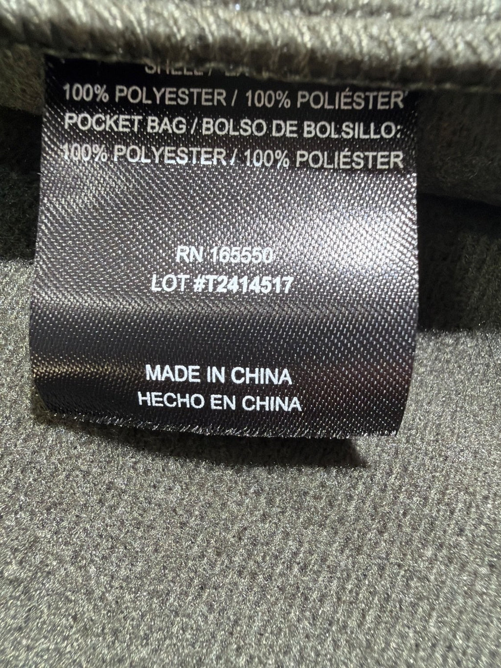 32 Degrees Heat Men's Softshell Jacket Size M Olive Green Full Zip Fleece Mock