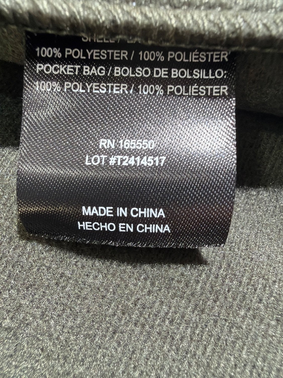 32 Degrees Heat Men's Softshell Jacket Size M Olive Green Full Zip Fleece Mock