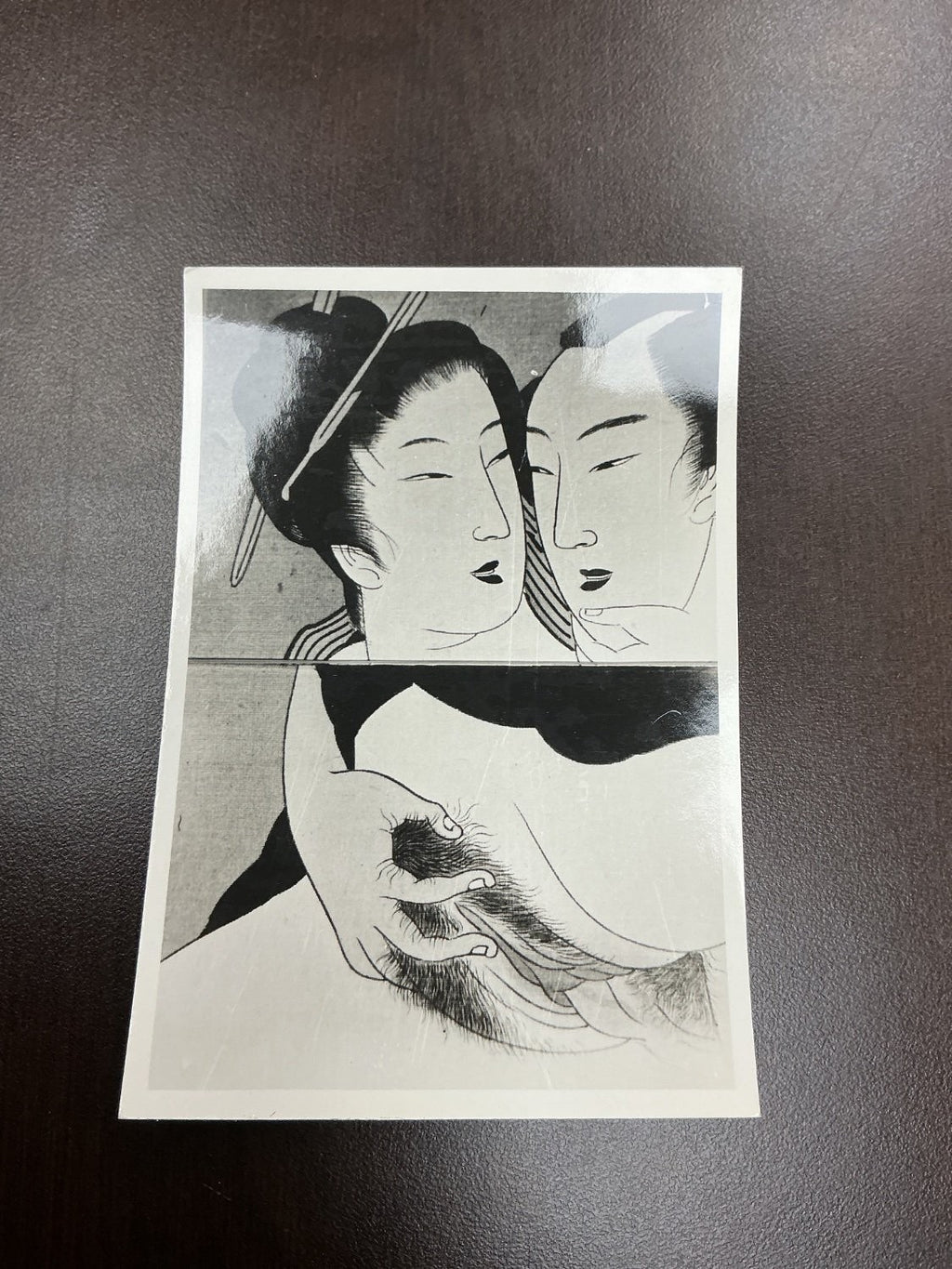 Photograph Small Black and Photographic Paper Blank Reverse Print