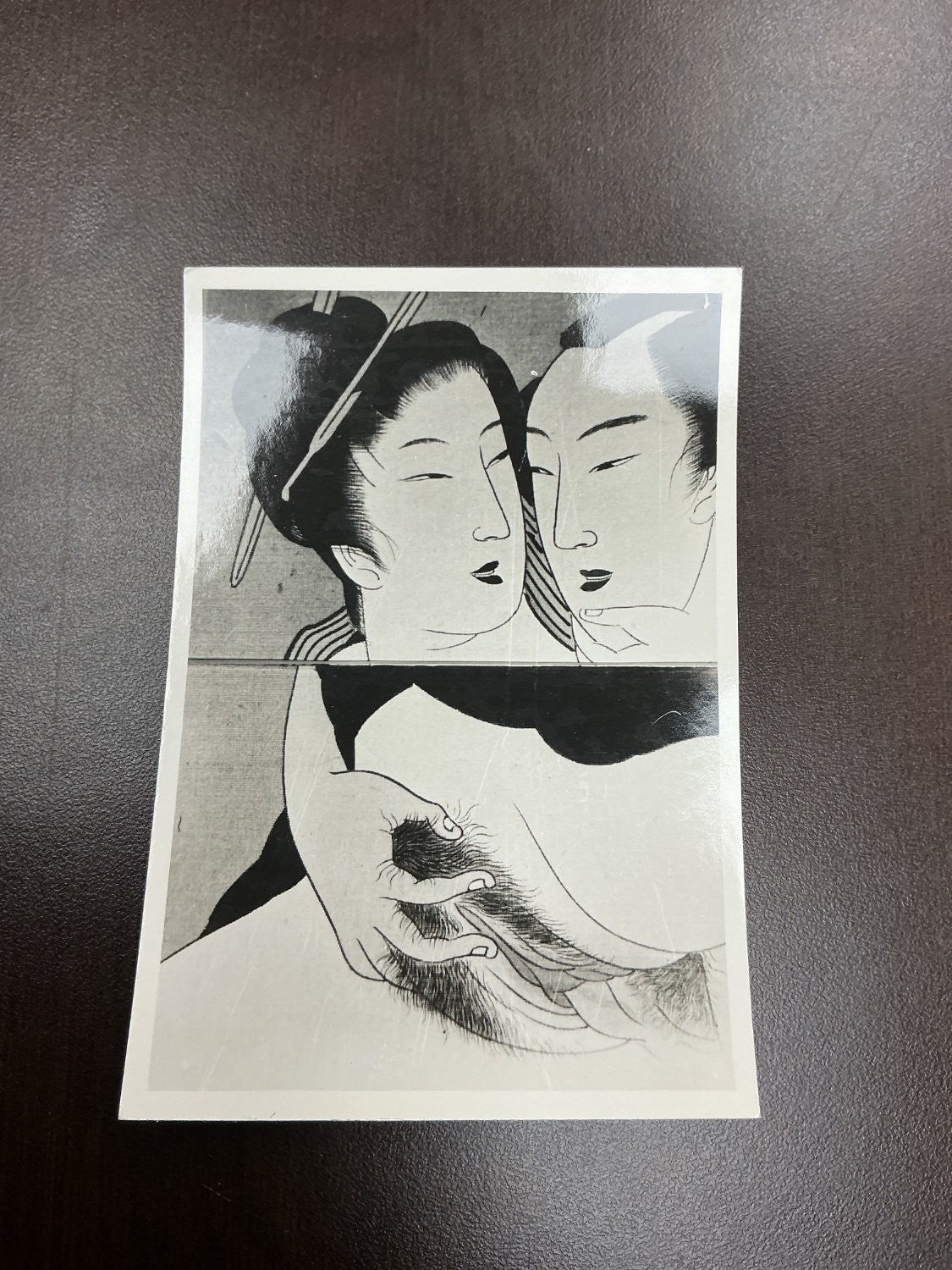 Photograph Small Black and Photographic Paper Blank Reverse Print