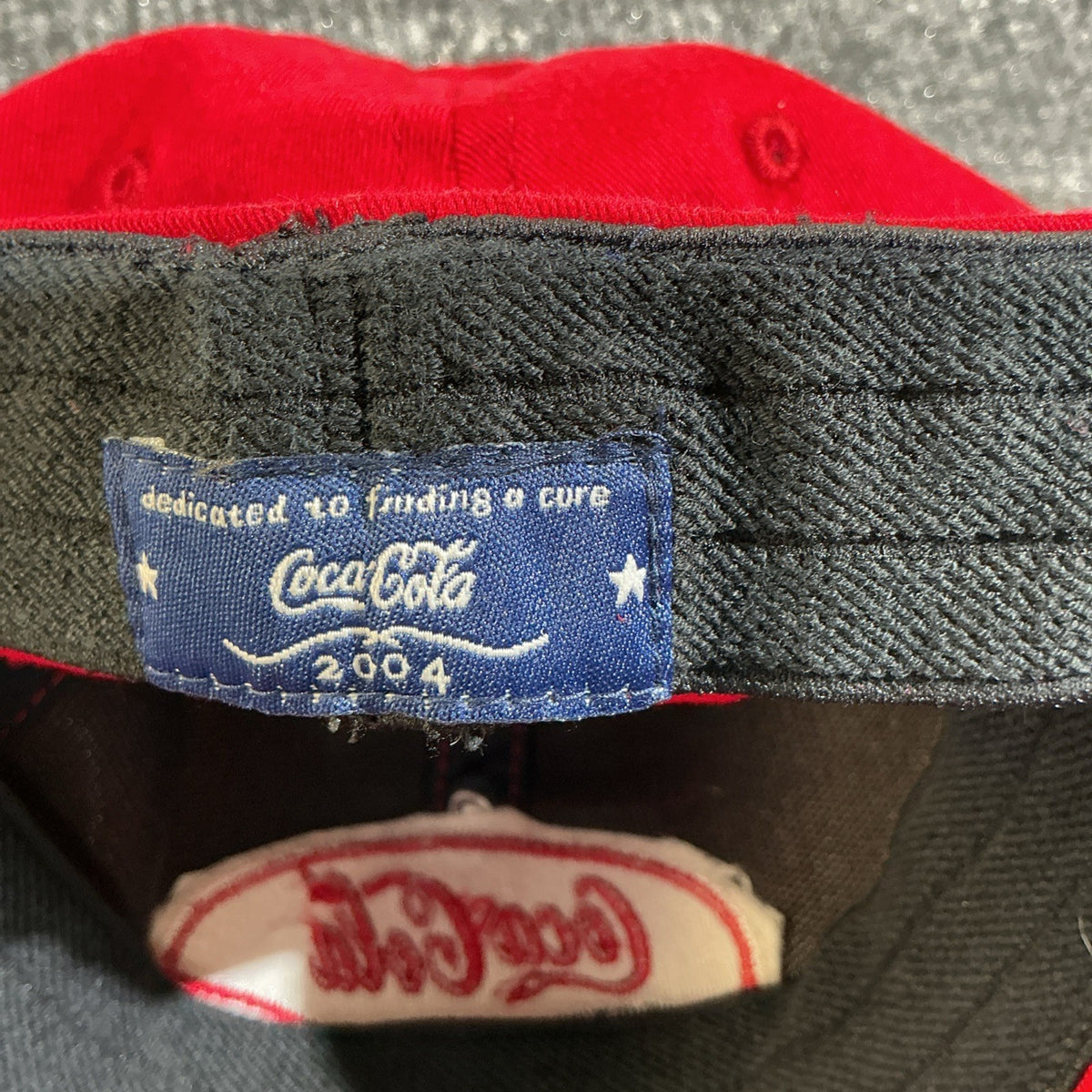 Coca Cola Hat Cap Adult Red Recycled Plastic Bottle Baseball Adjustable