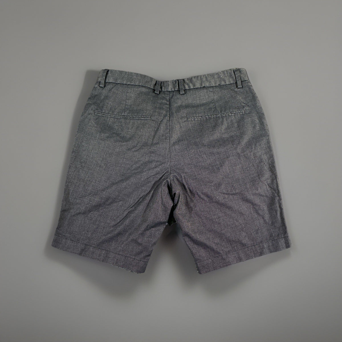 Hugo Boss Men's Slice-Short Gray  Geometric Print Flat Front Shorts Slim Fit