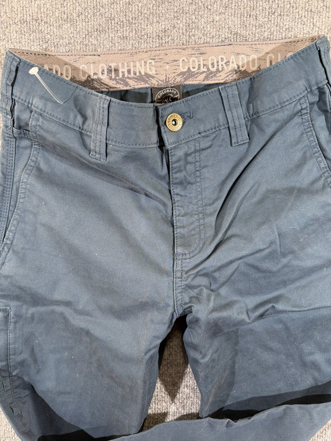 EU 30 Colorado Clothing Men's Global Pant Navy Blue Cotton Stretch Hiking Pants