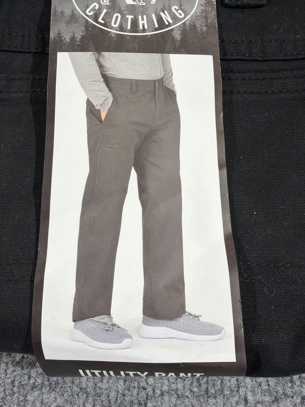 EU 34 Colorado Clothing Men's Utility Pant Relaxed Fit Stretch Twill Black