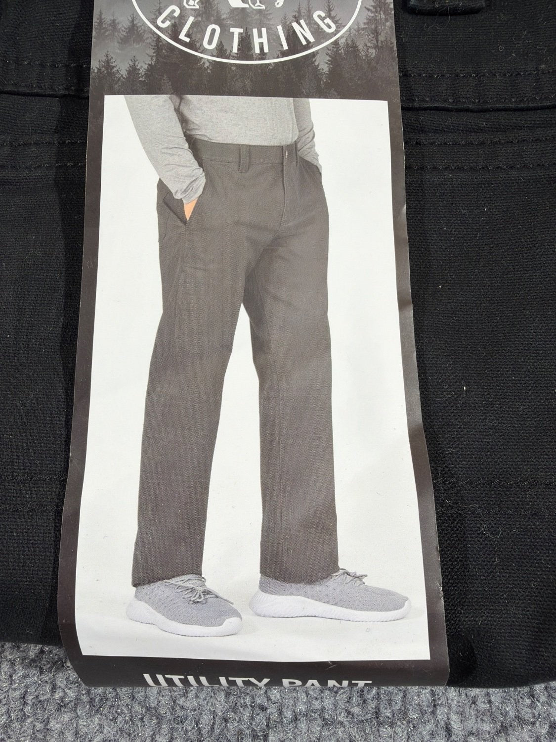 EU 34 Colorado Clothing Men's Utility Pant Relaxed Fit Stretch Twill Black