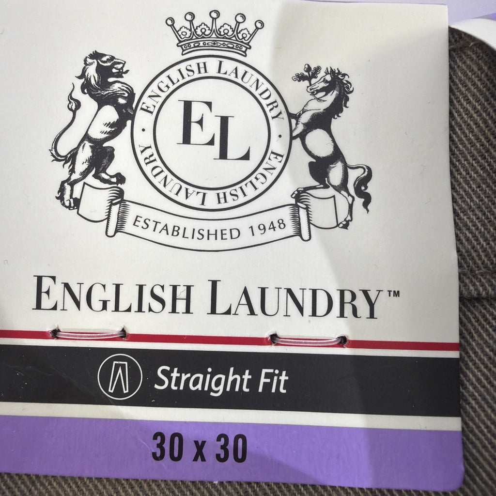 English Laundry Men’s 4 Way Stretch Fabric Straight Fit Midweight Pant 32X34