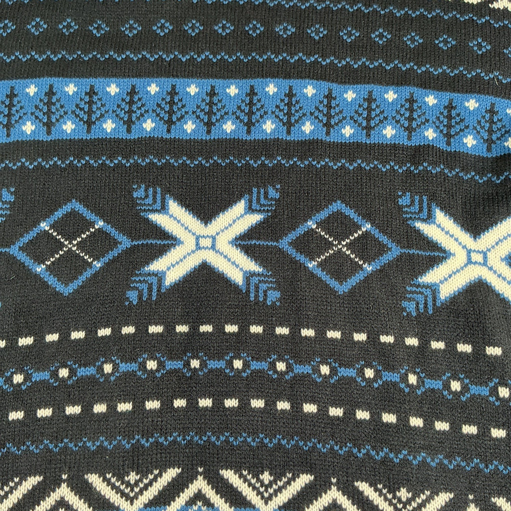Levi’s  Pullover Long Sleeve Crew Neck Sweater Blue Geometric Size Small NWT