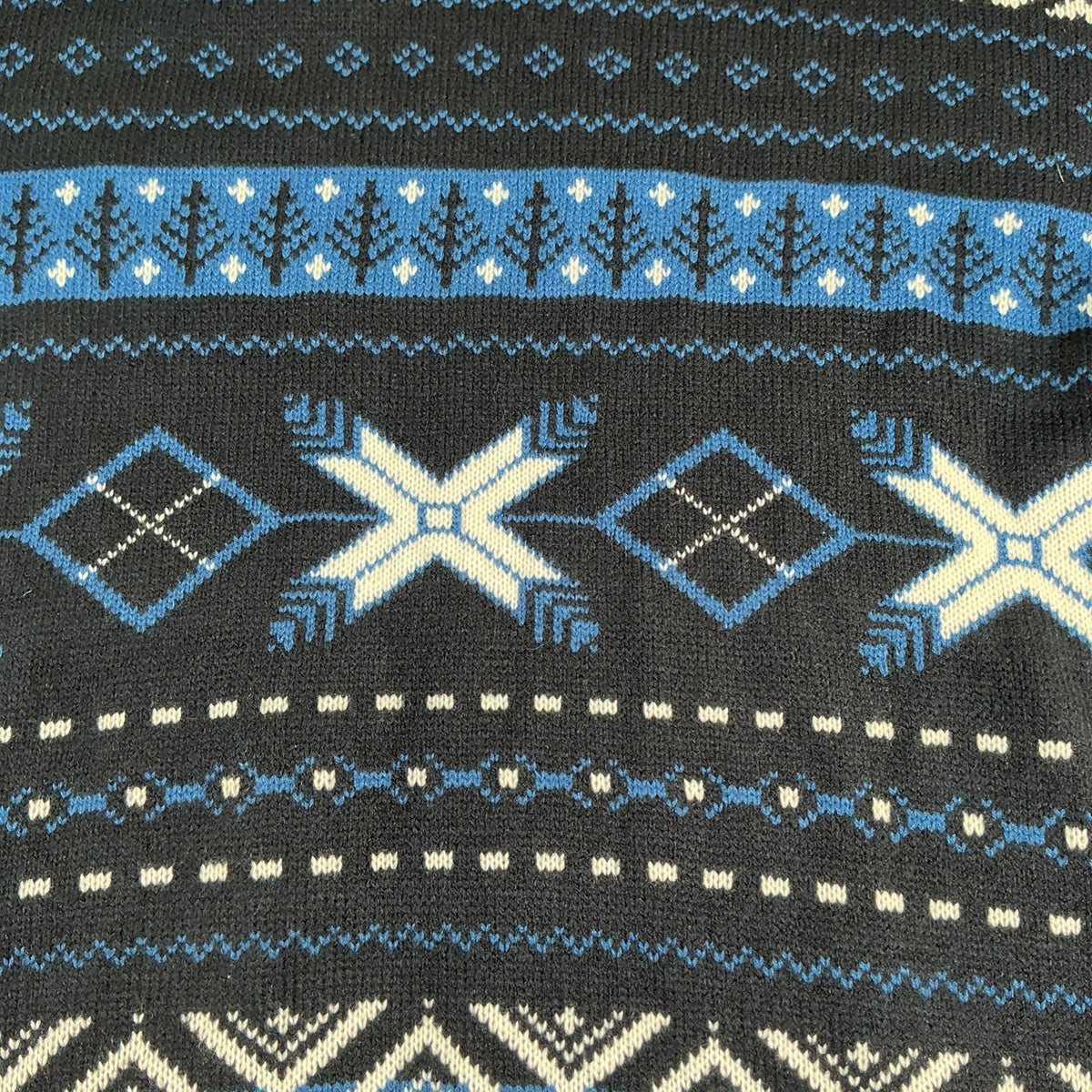 Levi’s  Pullover Long Sleeve Crew Neck Sweater Blue Geometric Size Small NWT