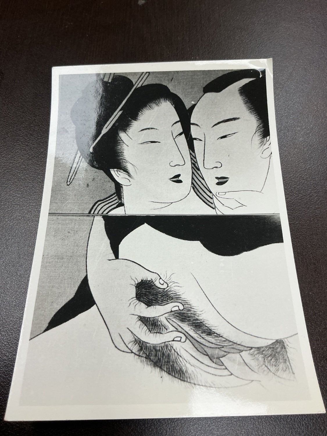 Kitagawa Utamaro Poem of the Pillow Printed (Lithograph) Black and Cardstock