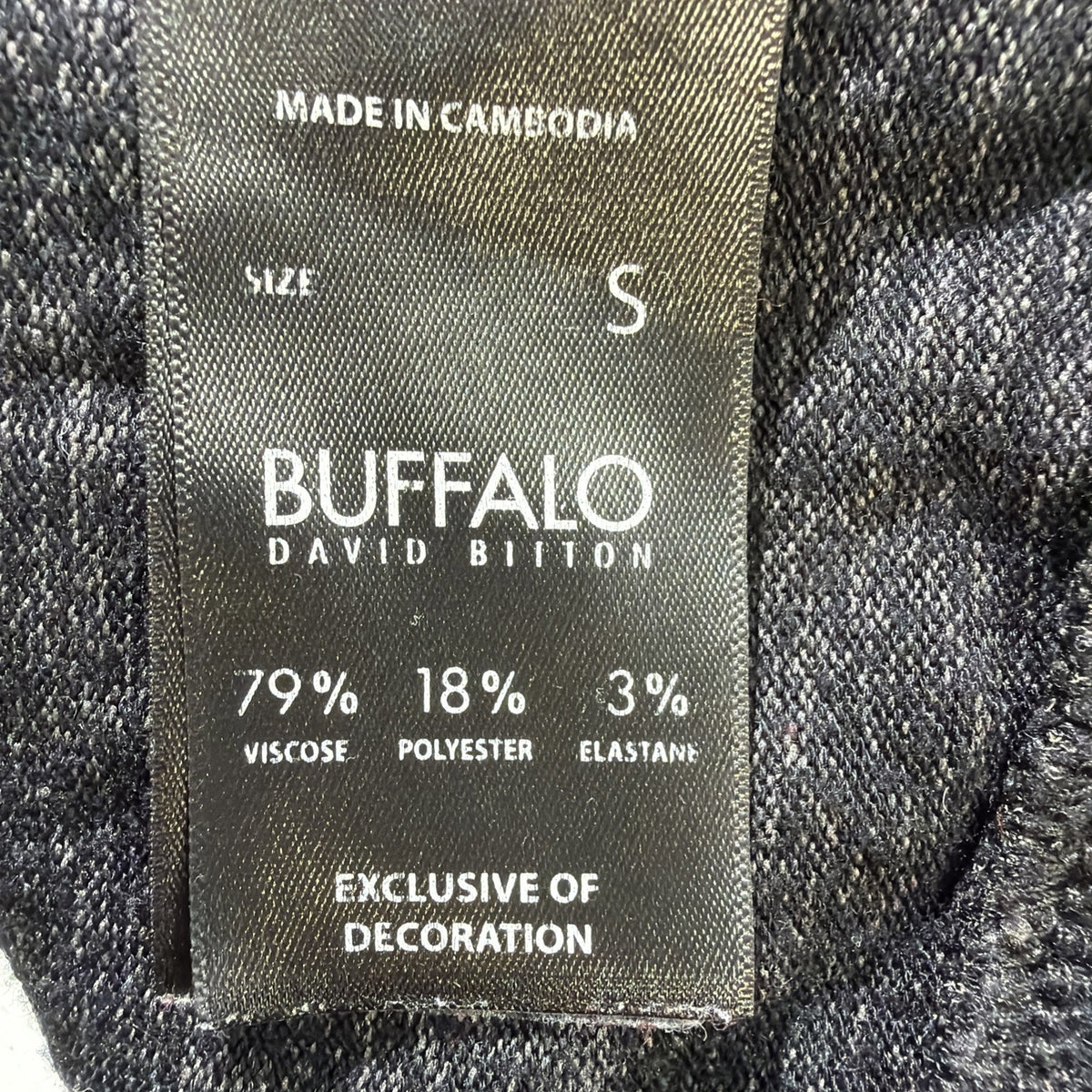 Buffalo David Bitton Sweater Womens XL Long Sleeve Pullover Good Vibes Black