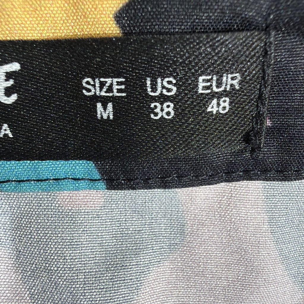 ROMWE Street Life Leopard Patchwork Shirt Size M Urban Fashion Design