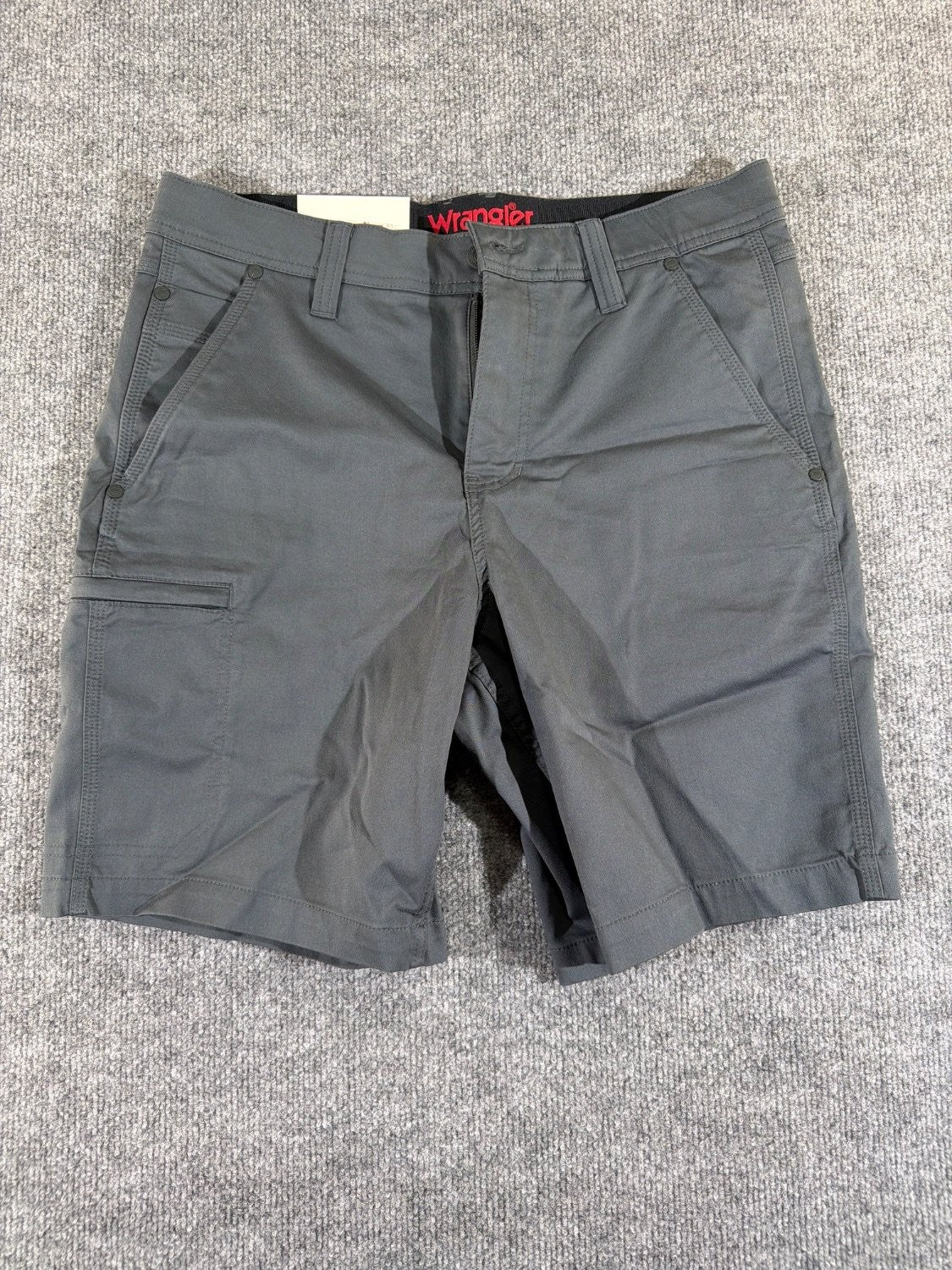 Wrangler ATG All Terrain Gear Men's Cargo Shorts Gray 30 Cotton Canvas 1967460