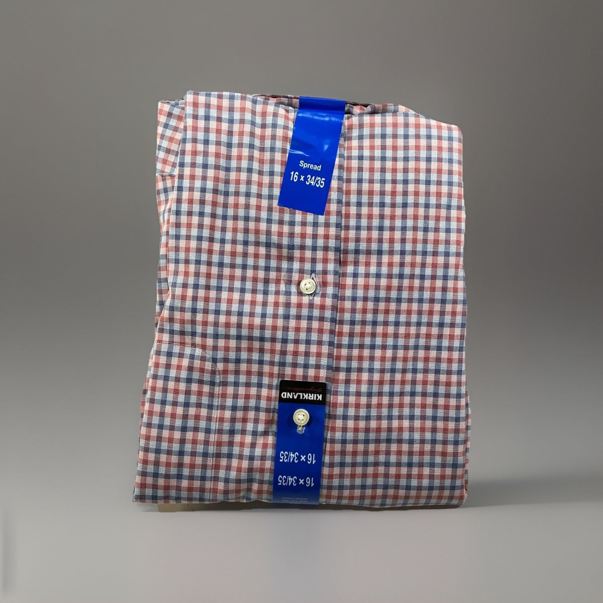 Kirkland Men's Traditional Fit Non-Iron Dress Shirt, Multicolor, Size 16x 34x35