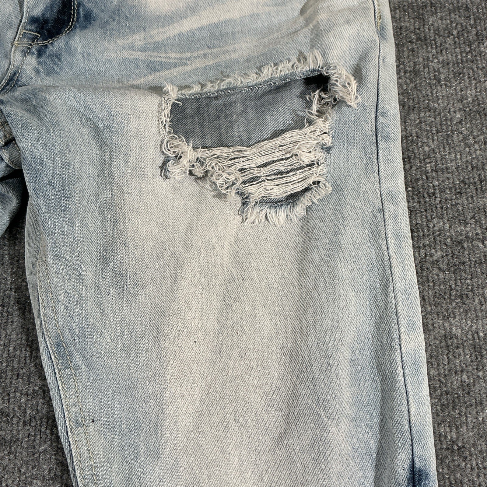 CJ Black Jeans Womens 34/32 Skinny Flex Blue Light Urban Fashion Designer Line