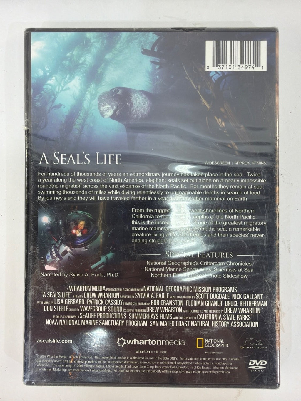 Vintage A Seal's Life The Story of the Northern Elephant Seal DVD Wharton Media