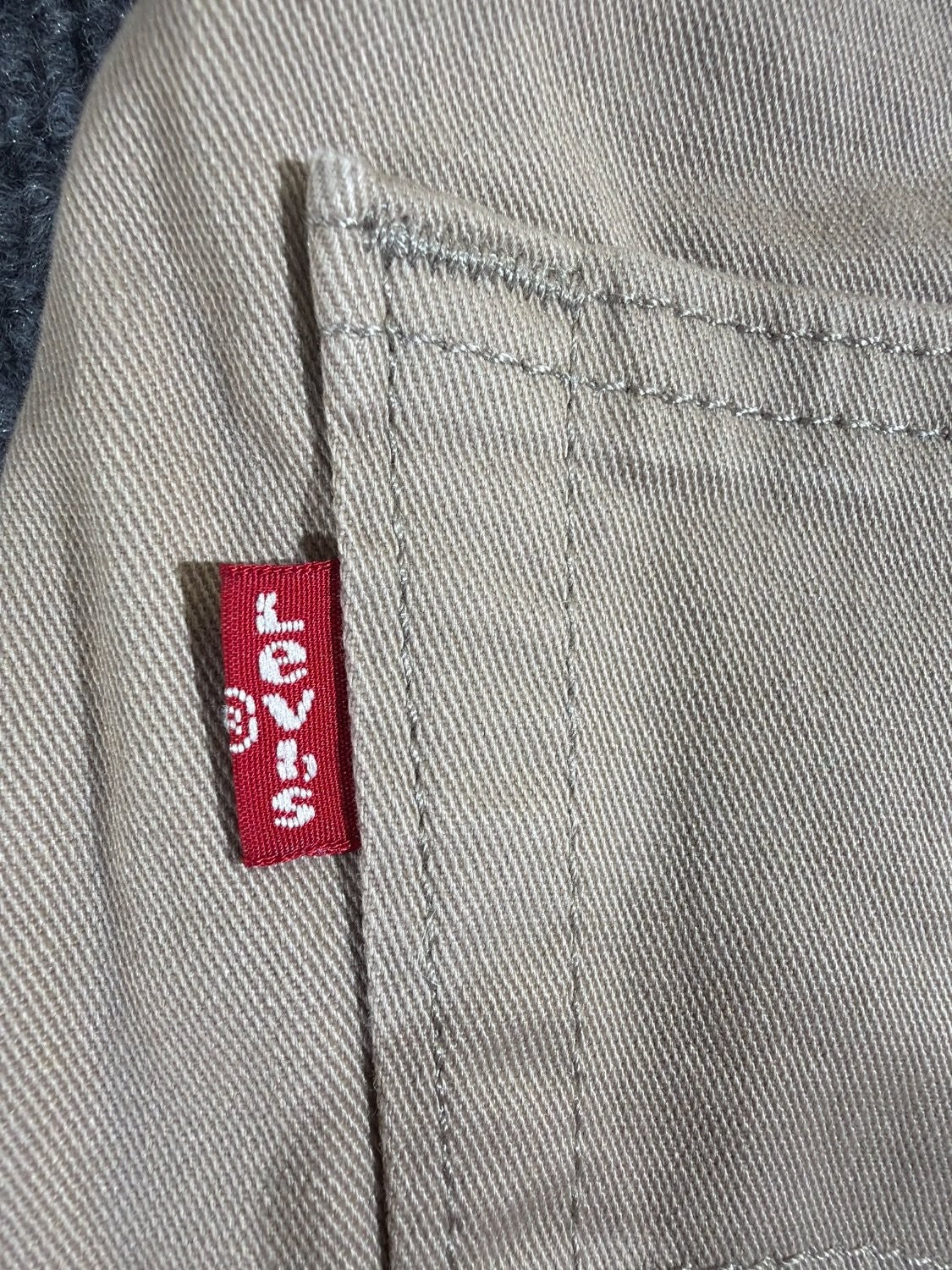 Levi's 514 Straight Fit Men's Pants 32x34 Tan Khaki Cotton Twill Chino 5-Pocket