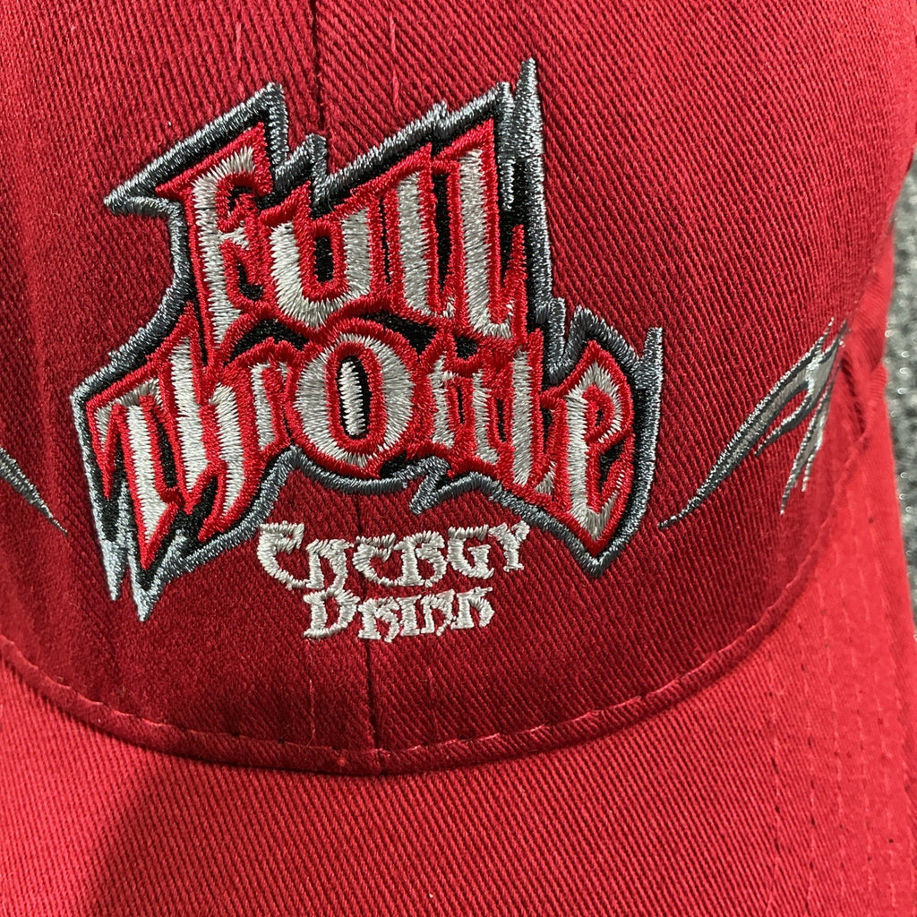 Full Throttle Energy Drink Cap/ Hat- NEW- Flame Design & Logo, Adjustable