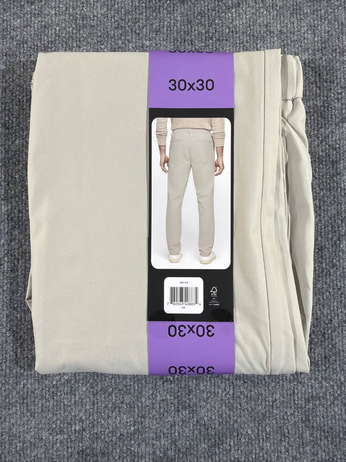EU 30 Banana Republic Commuter Flex Pant Men 30x30 Tan Athletic Fit Water