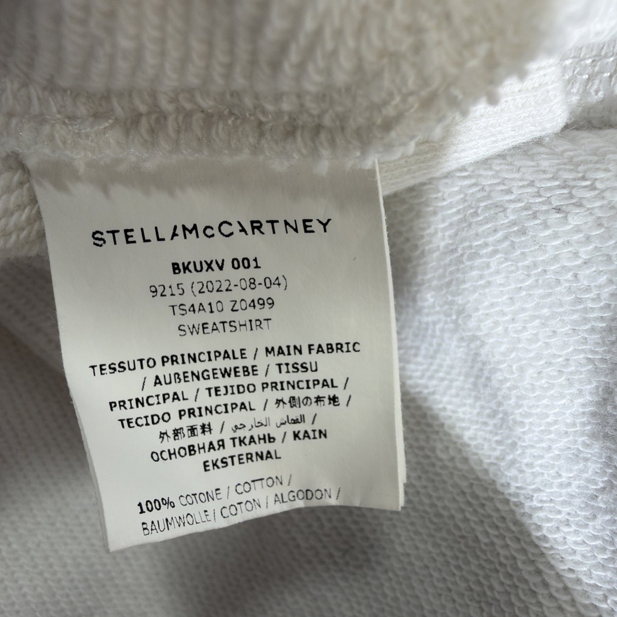 Stella McCartney Kids Sweatshirt Girls 14 Rainbow Love Guitar Textured Groovy