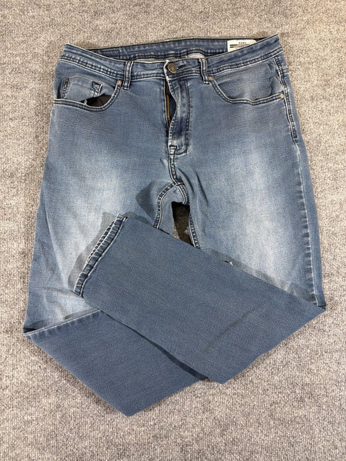 Buffalo David Bitton Axel Slim Stretch Men's Jeans Blue Faded Wash 34 x 30 EU 34