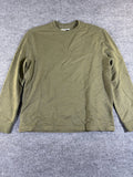 Orvis Men's Crewneck Sweatshirt S Olive Green Heathered French Terry Pullover S