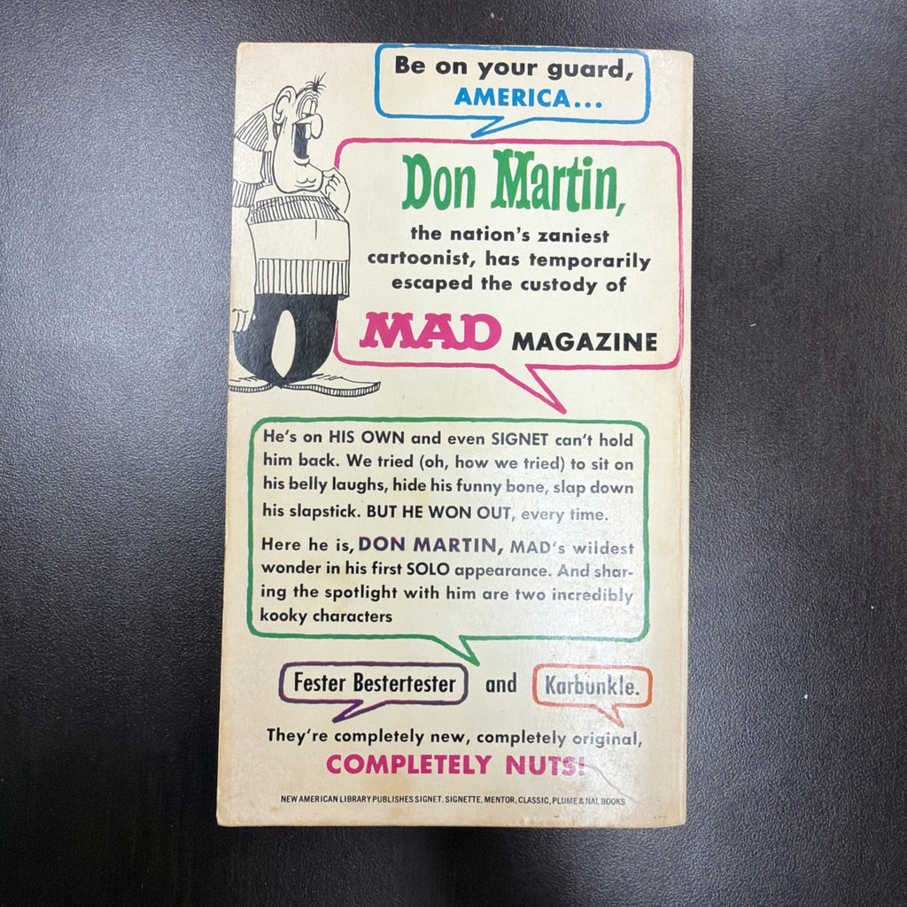 1962 DON MARTIN STEPS OUT Mad's Maddest Artist Signet Paperback Fisherman