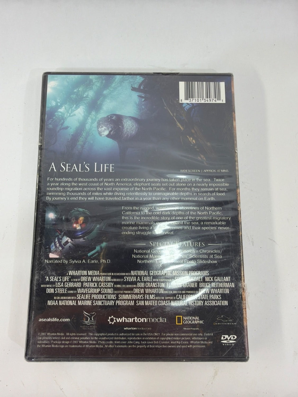 Vintage A Seal's Life The Story of the Northern Elephant Seal DVD Wharton Media
