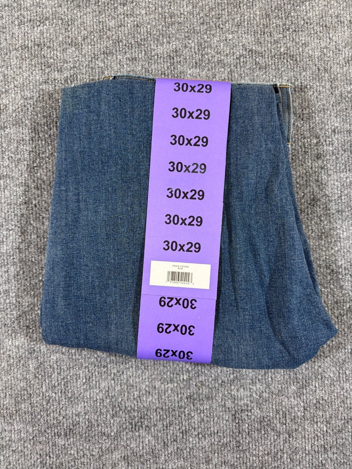 Eddie Bauer Men's Straight Leg Jeans Blue Two-Way Stretch Denim 30x29 NWT EU 30