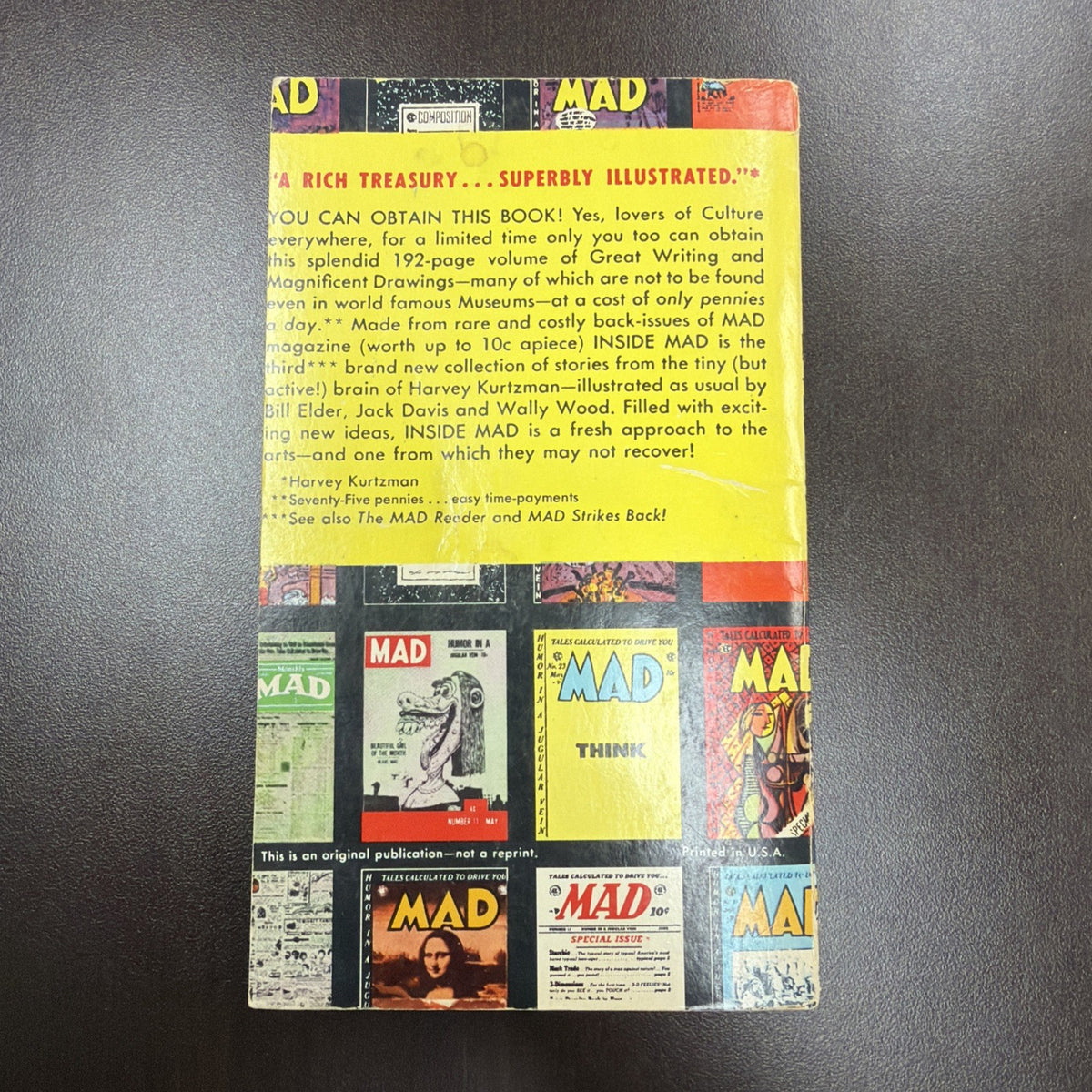 Vintage Inside MAD Paperback Book Ballantine Books Freberg 19th Printing, 1974 