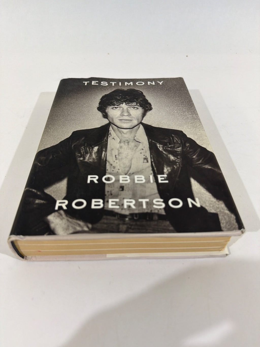 Robbie Robertson Testimony Hardcover 2016 Dust Jacket Included
