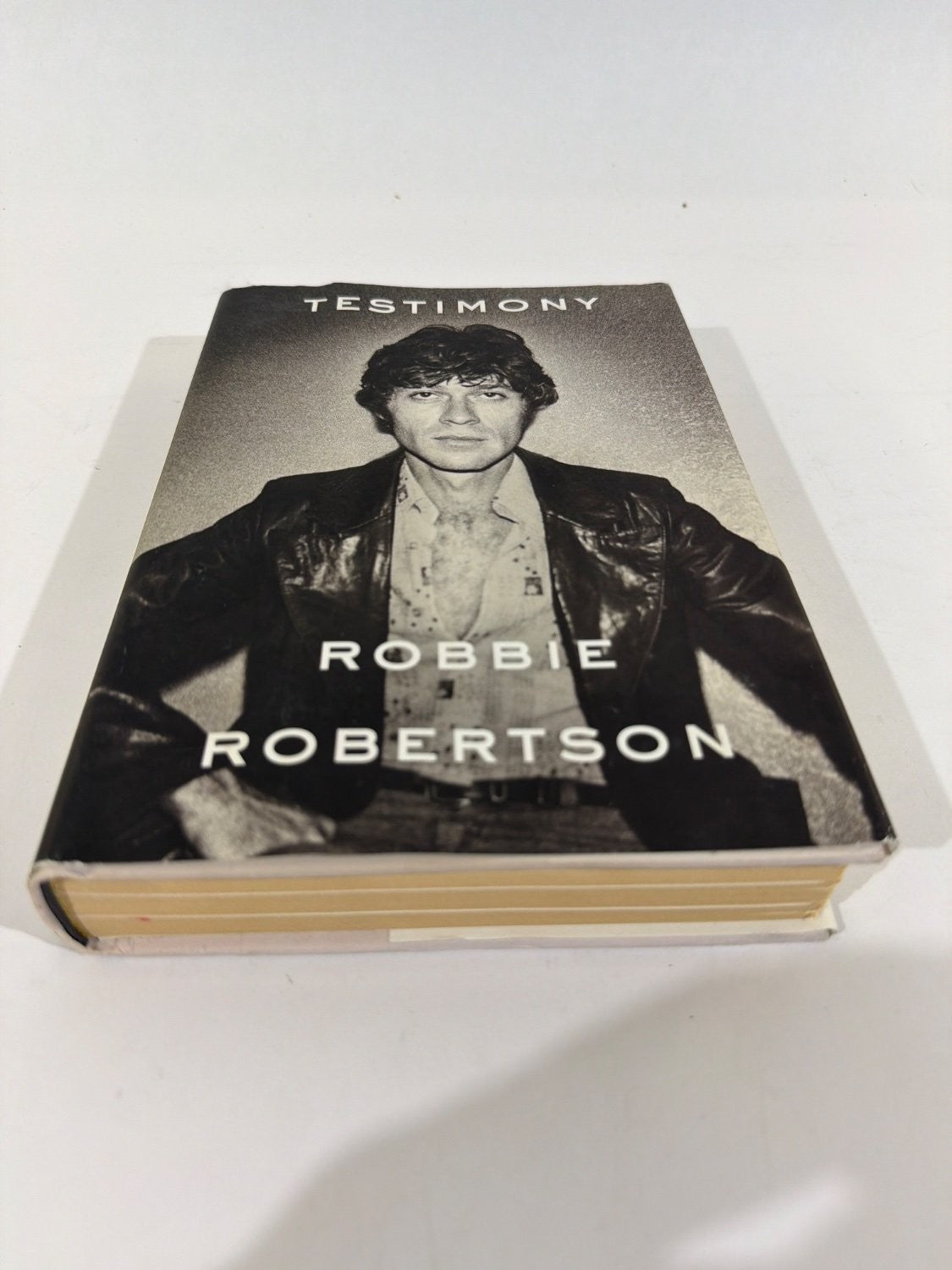 Robbie Robertson Testimony Hardcover 2016 Dust Jacket Included
