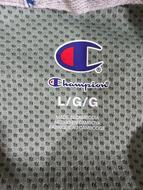 Champion Double Dry Men's T-Shirt Large L Gray Heather Moisture Wicking Athletic