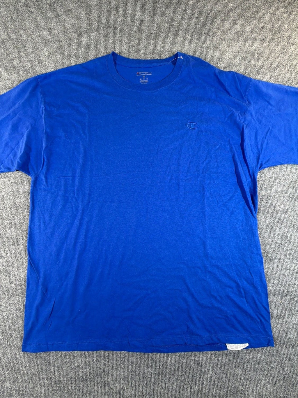 Champion Authentic Athleticwear Men's T-Shirt Blue Short Sleeve Cotton 2XL XXL