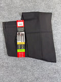 Haggar Men's Straight Fit Dress Pants 34x34 Black Super Flex Stretch HK00311 NWT