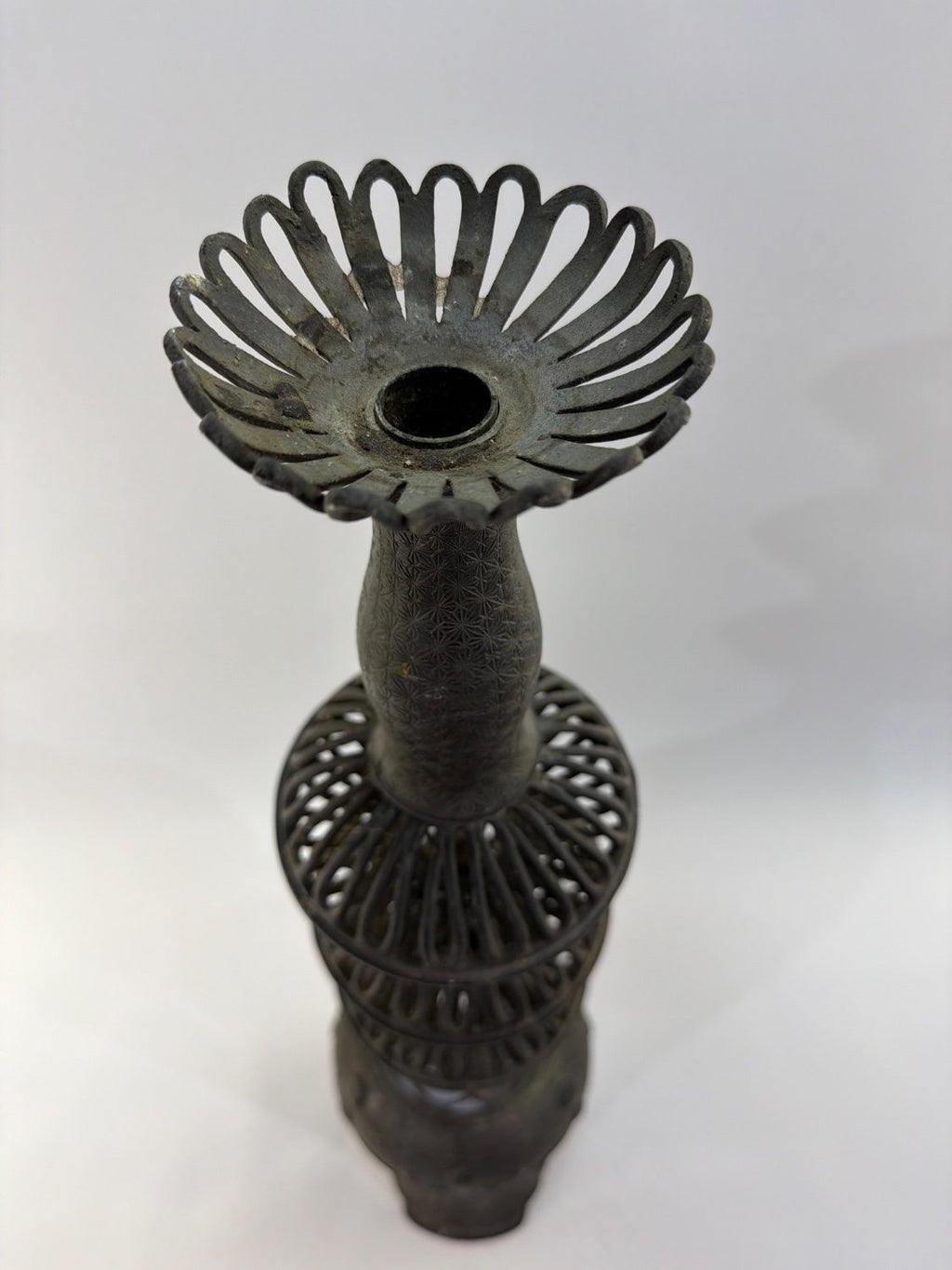 Vintage Japanese Cast Iron Pagoda Garden Lantern Finial Spire Ornament Large