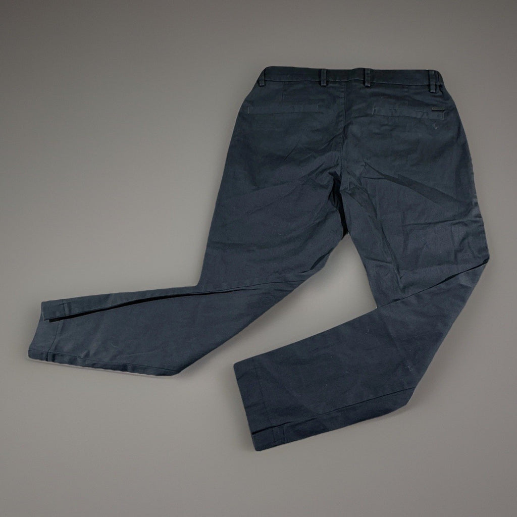 Spring Casual Straight Tube Pants Men Elastic Loose Tapered Work Pants S