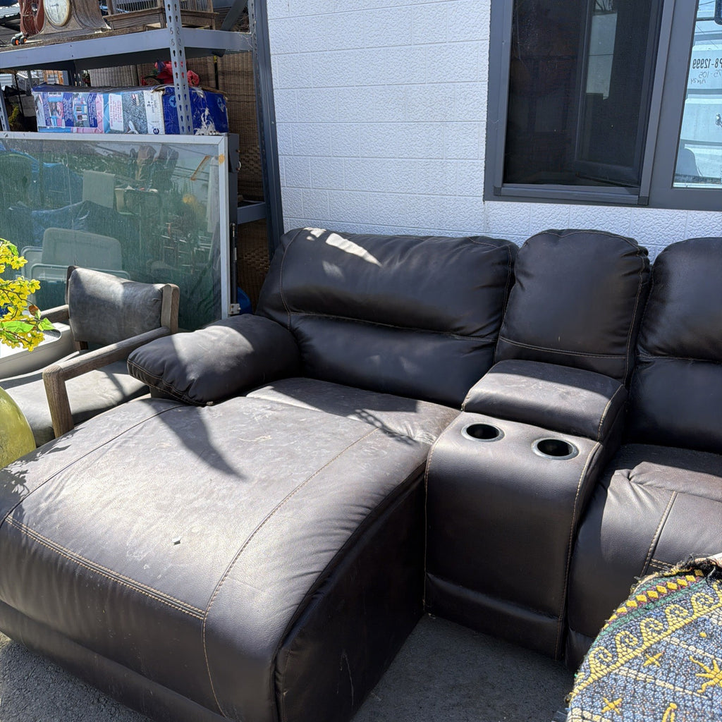 Corner Leather Sofa Couch Living Room Casita Local Pick Up Only Best Offer Free
