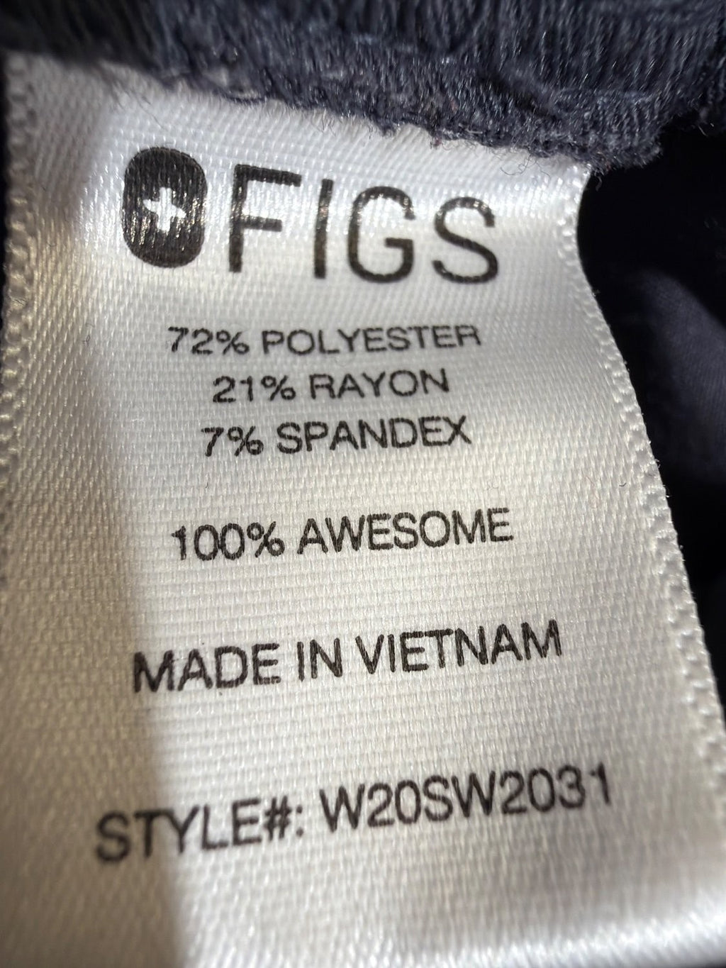 FIGS Technical Collection Women XS Graphite Gray Zamora Jogger Scrub Set V-Neck