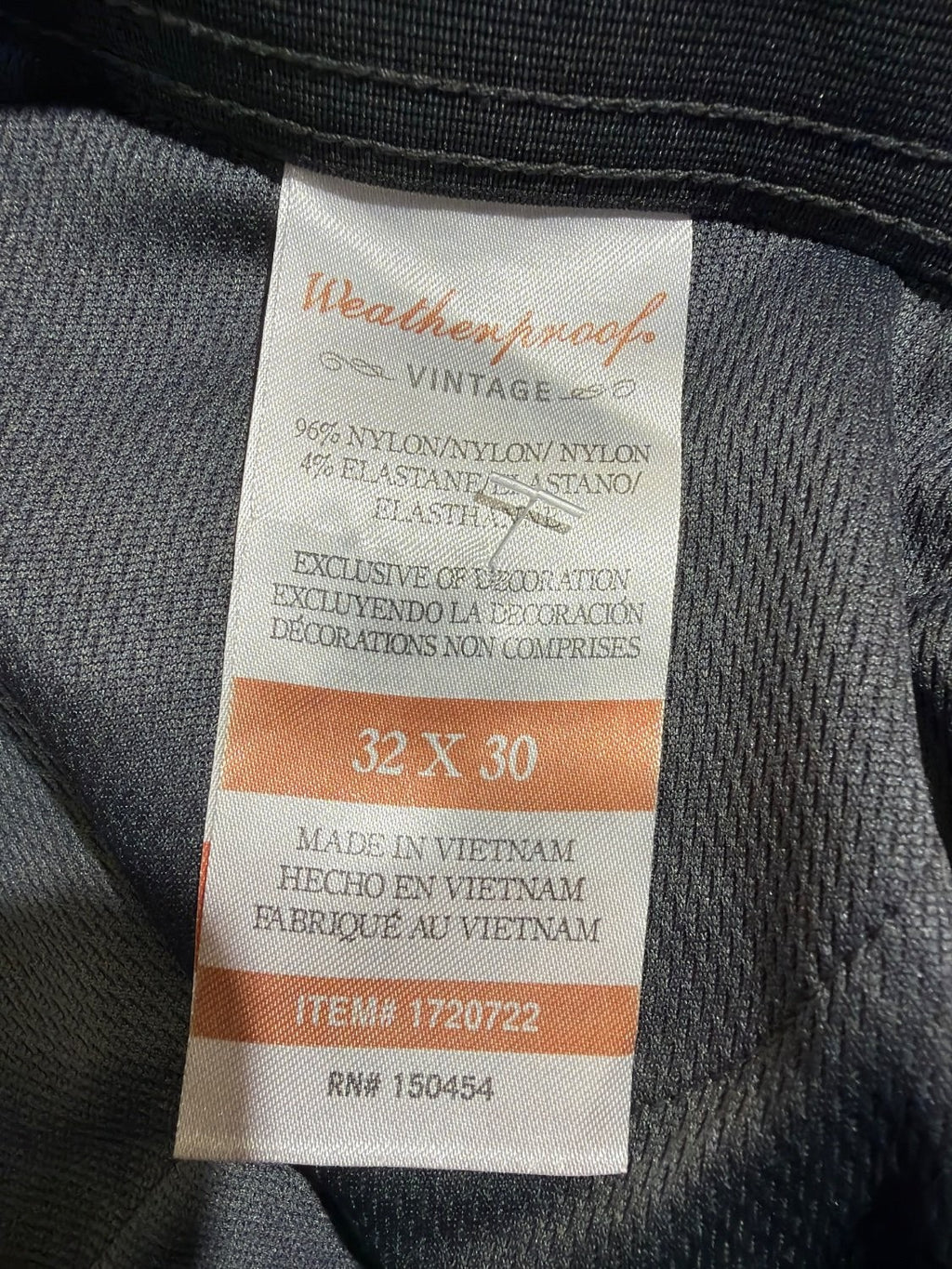 EU 32 Weatherproof Vintage Men's 32x30 Performance Stretch Chino Pants Gray