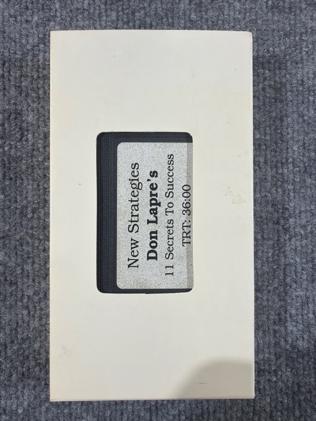 Vintage Don Lapre New Strategies 11 Secrets To Success VHS Tape 1995 Business
